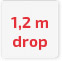 1,2 m drop