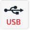 Dostępne interfejsy USB, RS233