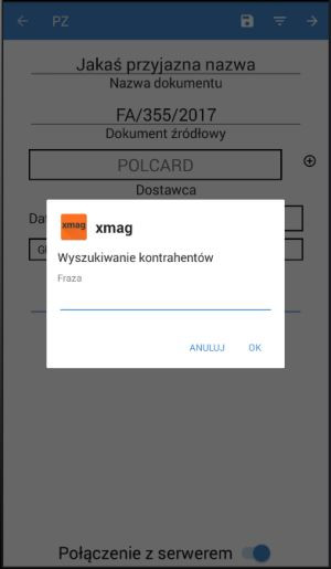 <b>Aplikacja XMAG</b> jest programem do obsługi magazynu na kolektory danych z systemem Android.