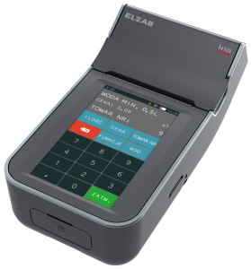 Mobilna kasa fiskalna ELZAB K1 online Bluetooth/ GPRS, Bluetooth/ WiFi, popielaty jasnopopielaty
