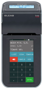 Mobilna kasa fiskalna ELZAB K1 online Bluetooth/ GPRS, Bluetooth/ WiFi, popielaty jasnopopielaty