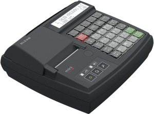 Kasa fiskalna ELZAB Mini LT online z klawiaturą modułową Bluetooth/ WiFi, grafitowa