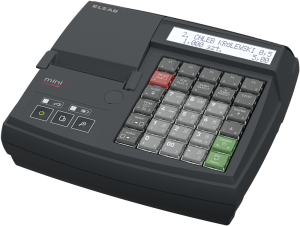 Kasa fiskalna ELZAB Mini LT online z klawiaturą modułową Bluetooth/ WiFi, grafitowa