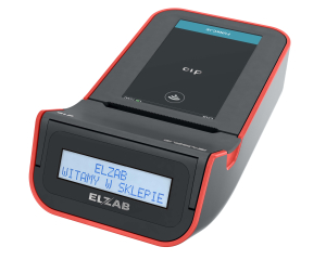 Drukarka fiskalna ELZAB D1 z elektroniczną kopią paragonów, czarno-czerwona